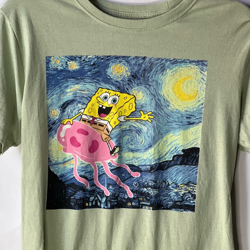 Nickelodeon Green SpongeBob Men's Shirt